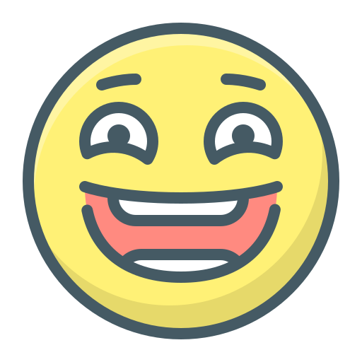 Face, laughter, lol, positive, smile, smiley icon