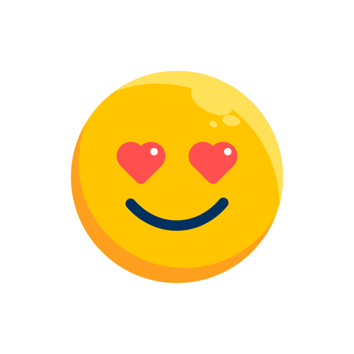 Emoji, emoticon, emotion, expression, face, fall in love icon