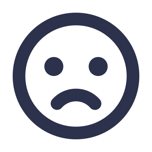Emoticon, emoji, face, sad, expression icon