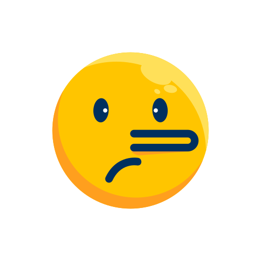 Emoji, emoticon, expression, face, liar face, lie icon