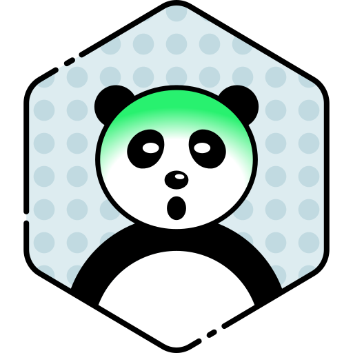 Face, panda, sick icon