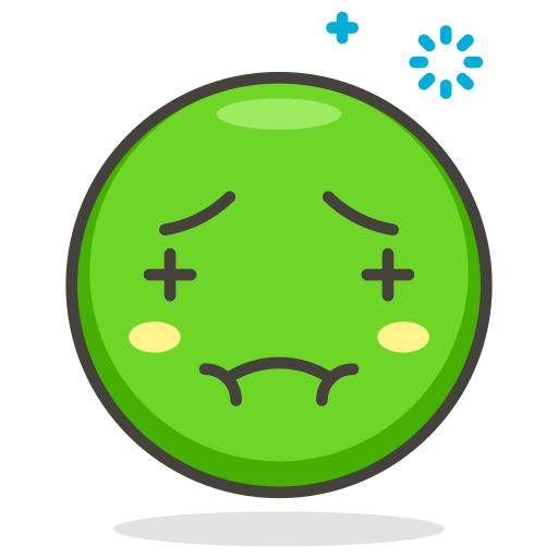 Face, nauseated icon