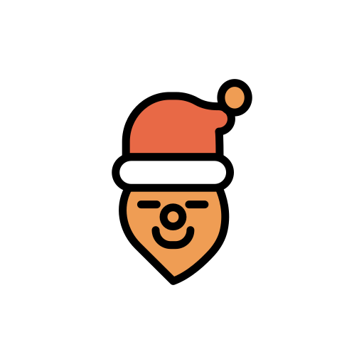 Face, santa, happy, emoticon, smiley, emoticons icon