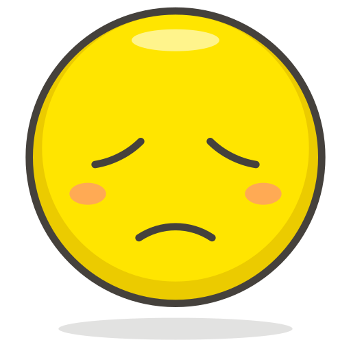 Disappointed, face icon