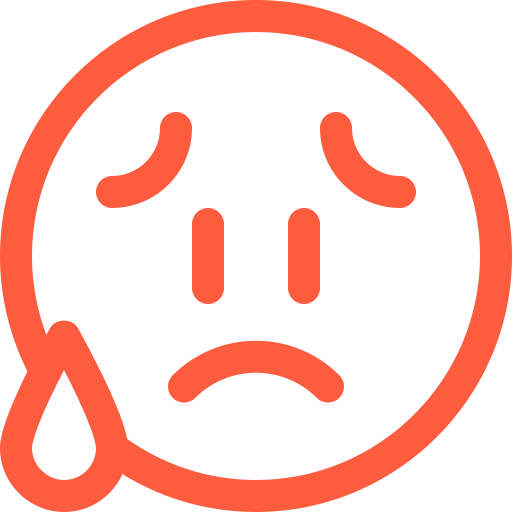 Clueless, emoji, emotion, face, problem, reaction, sad icon