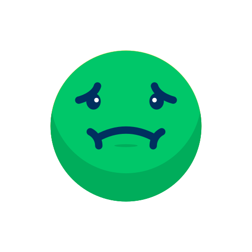 Emoji, emoticon, emotion, expression, face, nausea, smile icon