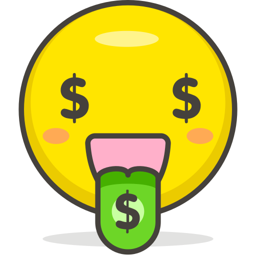 Face, money, mouth icon