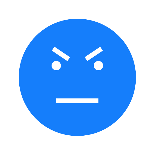 Angry, face icon