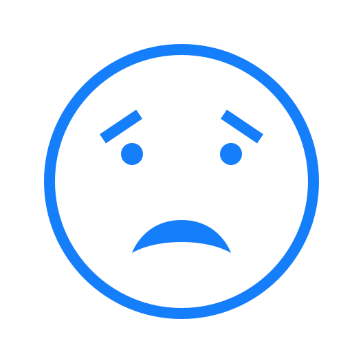 Eyebrows, worried, face icon