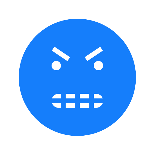 Angry, face, teeth icon