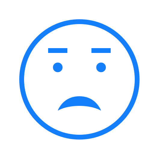 Worried, face icon