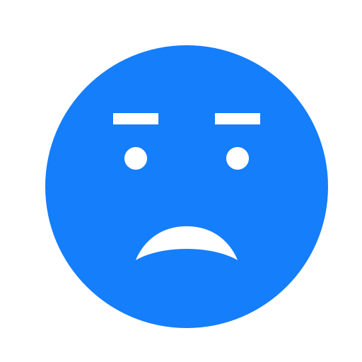 Worried, face icon