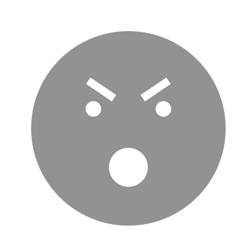 Angry, mouth, eyebrows, face, open icon