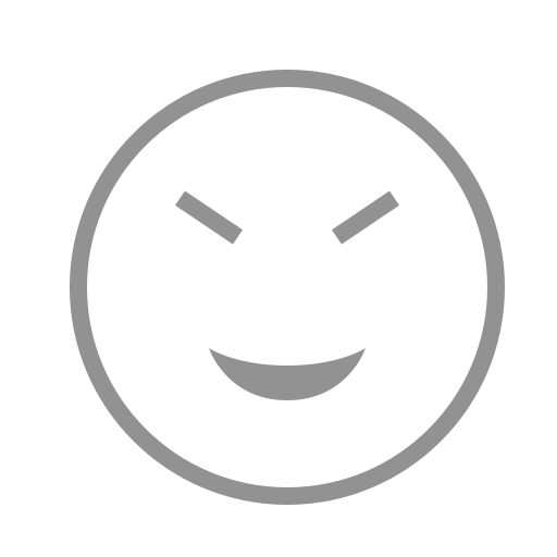Eyes, face, closed, amused icon