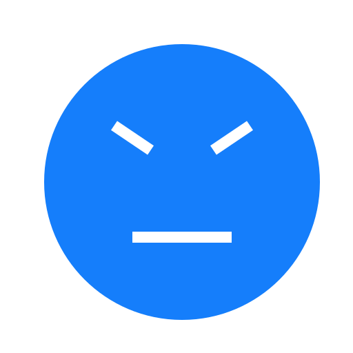 Stubborn, face icon