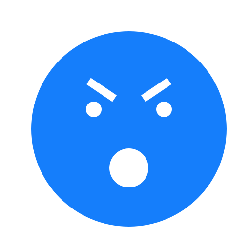 Angry, mouth, eyebrows, face, open icon