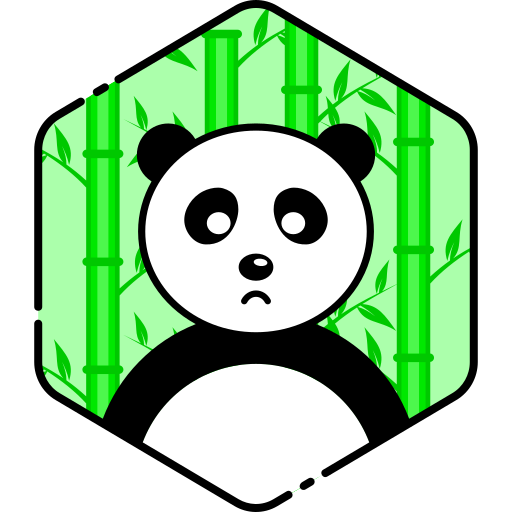 Bear, face, panda, sad icon