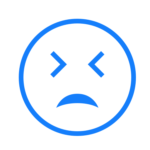 Eyes, unamused, face, tightly, closed icon