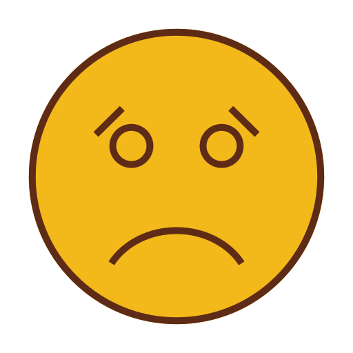 Emoji, emoticon, face, sad icon