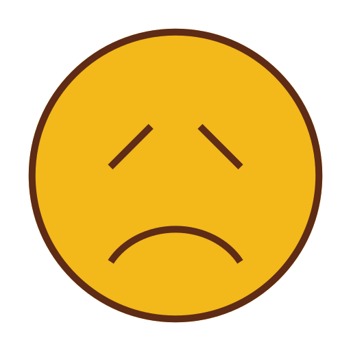 Emoji, emoticon, face, sad icon