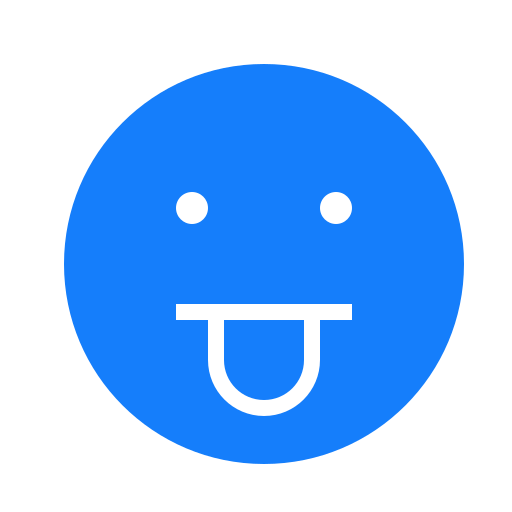 Out, stuck, face, tongue icon