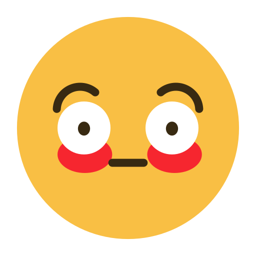 Emoji, emotion, face, feeling, shy icon