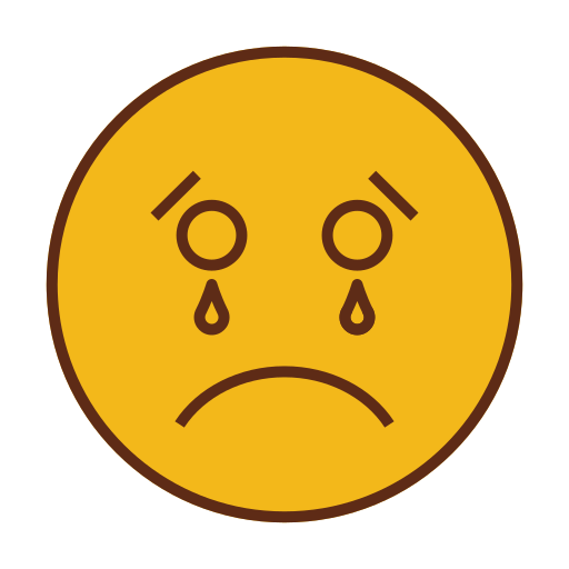 Cry, emoji, emoticon, face, sad icon