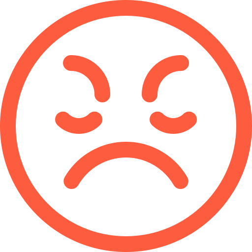 Anger, angry, emoji, emotion, face, fury, mad icon