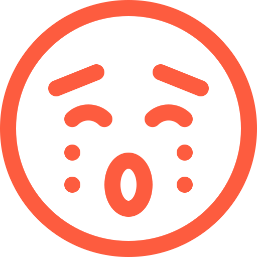 Drama, emoji, emotion, face, frenzy, hysteria, reaction icon