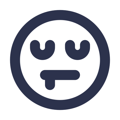 Emoticon, emoji, smiley, face, lazy, feeling, expression icon