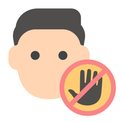 Covid, dont, face, healthcare, protection, touch icon