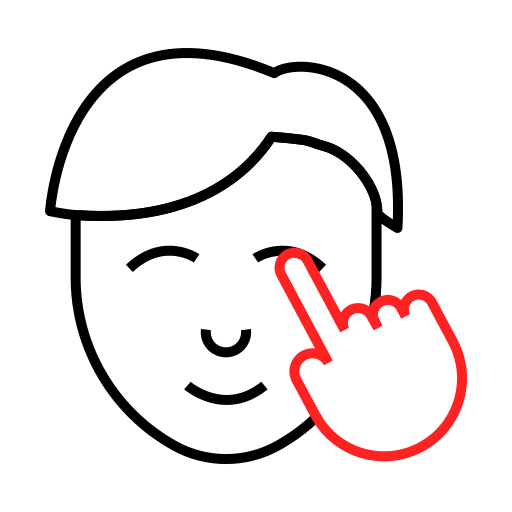 Coronavirus, face, touch icon