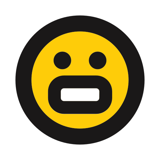 Nervous, teeth, emoji, emoticons icon