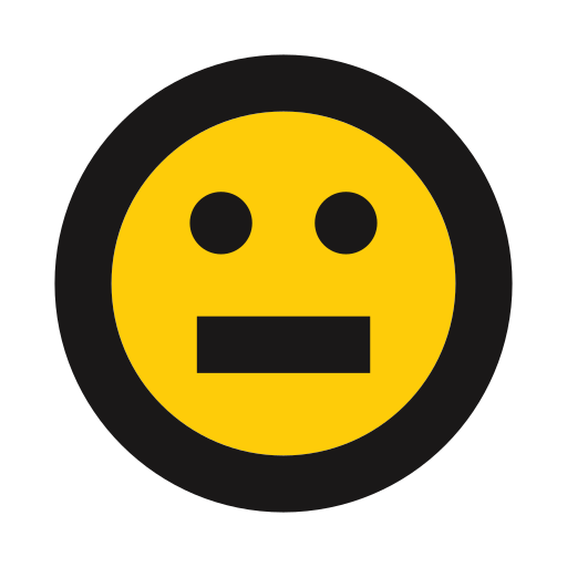 Blank, indecision, no expression, stare, emoji, emoticon icon