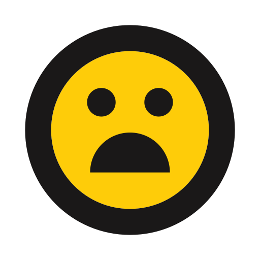 Shocked, emoji, emoticon, dismayed, frowning icon