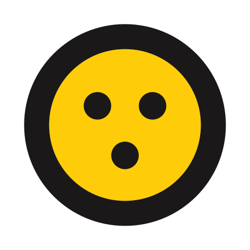 Alarmed, surprise, emoji, emoticon icon