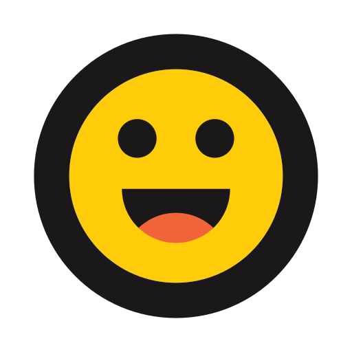 Happy, joy, smile, emoji, emoticon icon