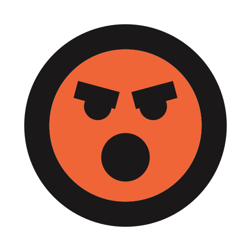 Angry, irate, mad, yelling, emoji icon