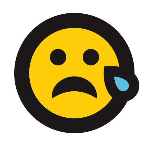 Cry, sad, tear, emoticon, emojis icon