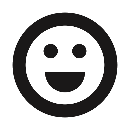 Beaming, big smile, happy, joy, thick lines, emojis, emoticons icon
