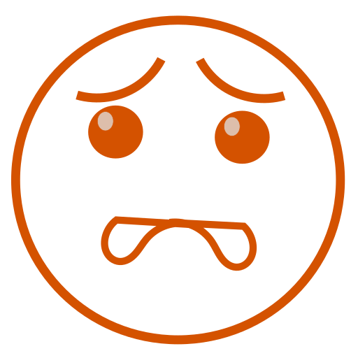 Care, waorry, worried icon