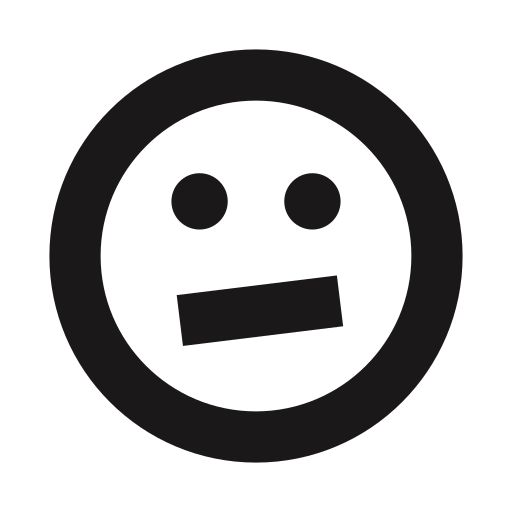 Skeptical, thick lines, uneasy, unsure, emojis, emoticon, emoticons icon