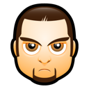Man, avatar, goatee icon