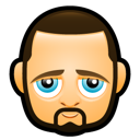 Man, avatar, blue eyes icon