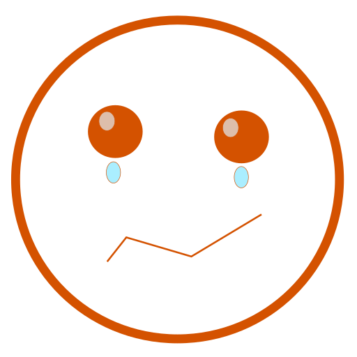 Cry, tears, weeping icon