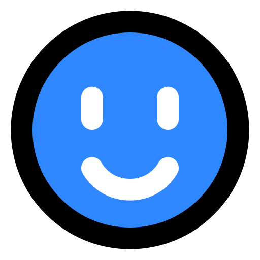 Smiling, face icon