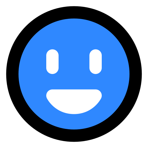 Grinning, face, with, open, mouth icon