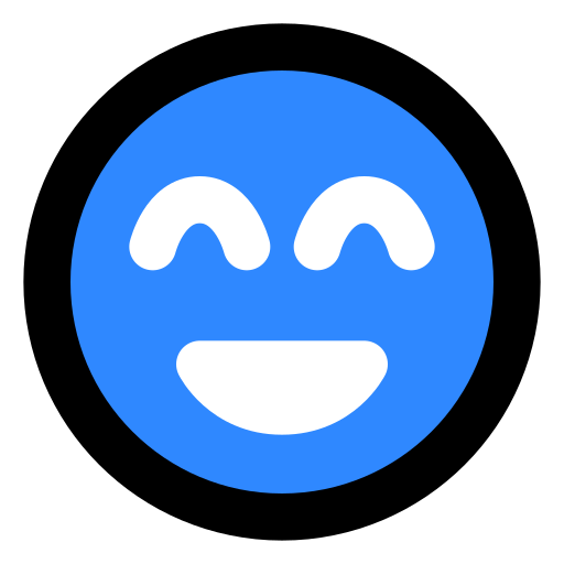 Grinning, face, with, squinting, eyes icon