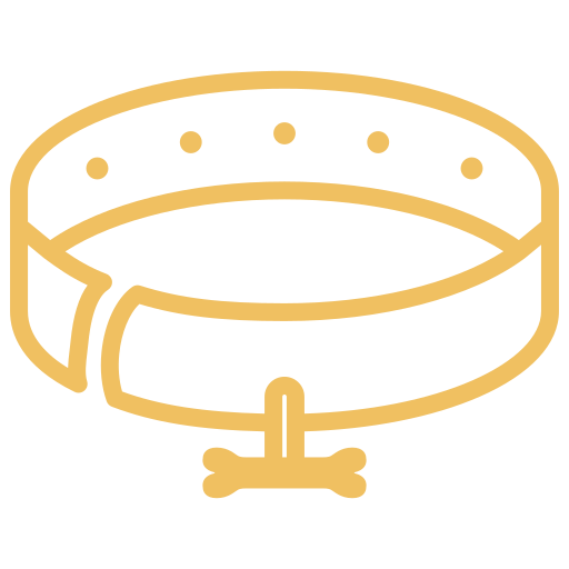 Collar, dog collar, pet collar icon