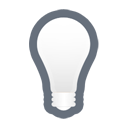 Lamb, light, off, bulb icon